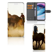 OnePlus Nord CE 5G Telefoonhoesje met Pasjes Design Cowboy - thumbnail