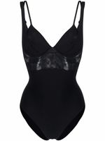 La Perla body à empiècements en dentelle - Noir