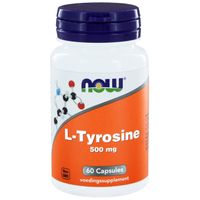 L-Tyrosine 500 mg (60 caps) - NOW Foods - thumbnail