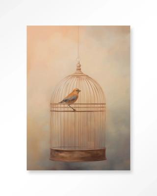 Bird Cage - Moderne Wanddecoratie | Artprint, Glass Art & Wandkleed