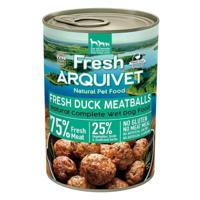 ARQUIVET Verse gehaktballetjes met eend, zoete aardappel en sinaasappel - nat hondenvoer - 400 g