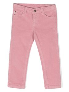 Knot pantalon en velours côtelé à patch logo - Rose