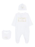 Balmain Kids trousseau de naissance à logo imprimé - Blanc