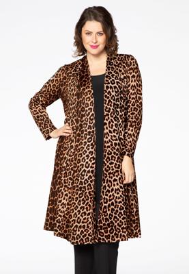 Yoek Cardigan | Bruin | Maat 58/60