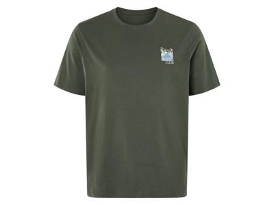 LIVERGY Heren T-shirt - plus size (Donkergroen, XL)