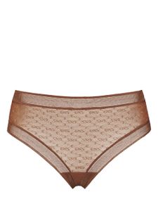 ERES Allure lace tanga briefs - Marron