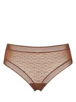 ERES Allure lace tanga briefs - Marron