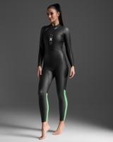 2XU Propel lange mouw wetsuit Black/Bright Green Dames XL