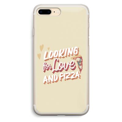 Pizza is the answer: iPhone 7 Plus Transparant Hoesje
