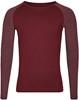 Miners Mate MY210 Unisex Long Sleeve - Burgundy/Heather Burgundy - S