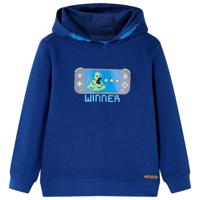 VidaXL Kindertrui met capuchon 116 donkerblauw