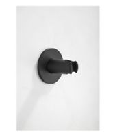 Handdouchehouder SaniClear Plus | Messing | Rond | Mat zwart