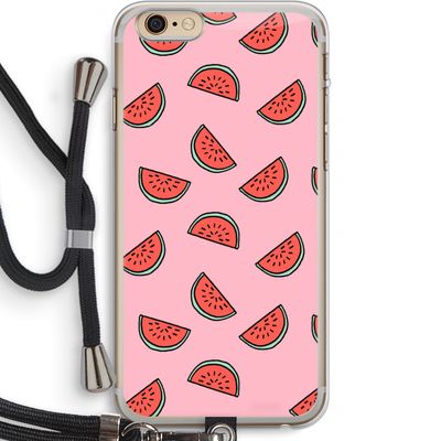 Watermeloen: iPhone 6 PLUS / 6S PLUS Transparant Hoesje met koord