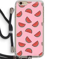Watermeloen: iPhone 6 PLUS / 6S PLUS Transparant Hoesje met koord