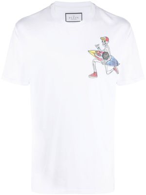 Philipp Plein t-shirt Hawaii à imprimé graphique - Blanc