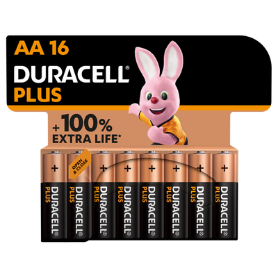 Duracell AA Plus Alkaline 16x