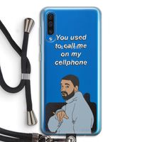 Hotline bling: Samsung Galaxy A50 Transparant Hoesje met koord