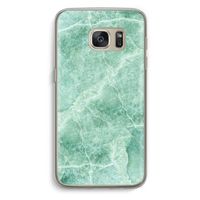 Groen marmer: Samsung Galaxy S7 Transparant Hoesje