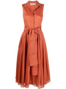 Blanca Vita robe-chemise à design sans manches - Orange