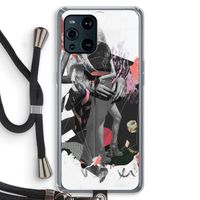 Dissimulation du réel: Oppo Find X3 Pro Transparant Hoesje met koord