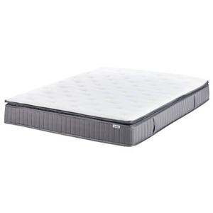 Beliani-PLEASANT-Pocketveringmatras hard-Wit-160 x 200 cm-Traagschuim