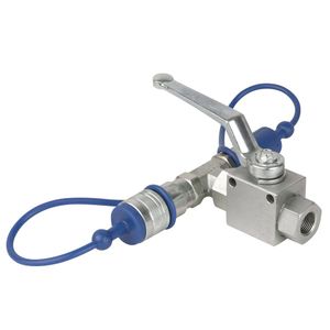 Showtec CO2 3/8 Q-lock release kraan