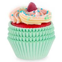 Muffin en cupcakes vormpjes - papier - groen - set 100x stuks - Dia 11 cm Muffin en cupcakes vormpjes - papier - groen - set 100x stuks - Dia 11 cm
