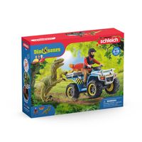 schleich DINOSAURS vlucht van Velociraptor op quad 41466