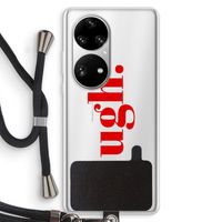 Ugh: Huawei P50 Pro Transparant Hoesje met koord