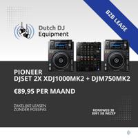 Pioneer Pioneer DJset 2x XDJ1000 Mk2 + DJm750Mk2 B2B lease