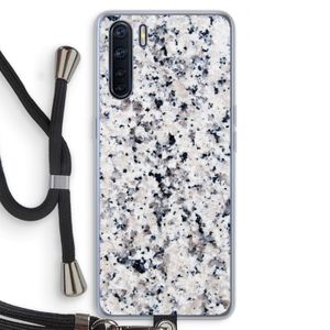 Gespikkelde marmer: Oppo A91 Transparant Hoesje met koord