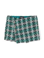 Versace Kids short en tweed à motif Medusa - Vert