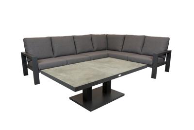 Qopps Montana loungehoek met Gooks tuintafel Qopps Montana loungehoek met Gooks tuintafel