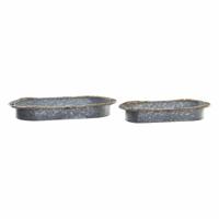Tafeldecoratie DKD Home Decor Grijs Bruin Ijzer Vezel (51 x 26 x 7 cm)