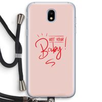Not Your Baby: Samsung Galaxy J5 (2017) Transparant Hoesje met koord