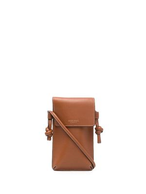Aspinal Of London étui pour smartphone Ella en cuir - Marron