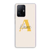 Amber Script: Xiaomi 11T Pro Transparant Hoesje