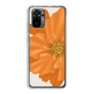 Orange Ellila flower: Xiaomi Redmi Note 10 Pro Transparant Hoesje