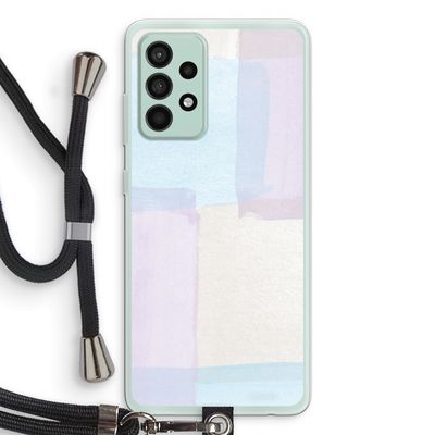 Square pastel: Samsung Galaxy A52s 5G Transparant Hoesje met koord