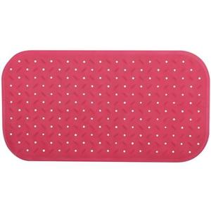 MSV Douche|bad anti-slip mat badkamer - rubber - fuchsia - 36 x 76 cm