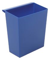 Inzetbak voor vierkante tapse papierbak blauw - thumbnail