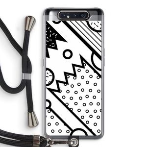 Pop Art #4: Samsung Galaxy A80 Transparant Hoesje met koord