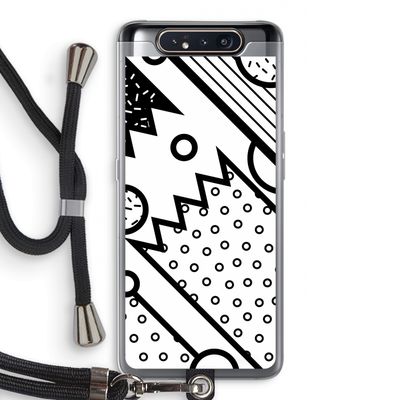 Pop Art #4: Samsung Galaxy A80 Transparant Hoesje met koord