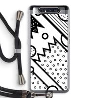 Pop Art #4: Samsung Galaxy A80 Transparant Hoesje met koord