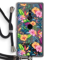 Tropisch 2: Sony Xperia XZ2 Transparant Hoesje met koord