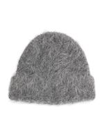 Séfr bonnet en maille à patch logo - Gris