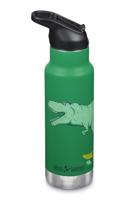 Klean Kanteen Kid Classic Narrow 355ml/12oz + Flip/Sportdop Thermosfles Dino Skate 355ml