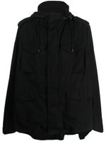 Balenciaga parka à effet usé - Noir