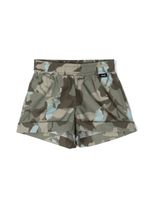 Aspesi Kids short à imprimé camouflage - Vert