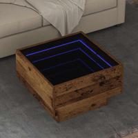 Salontafel Oud hout 50 x 50 x 30 cm Bewerkt hout